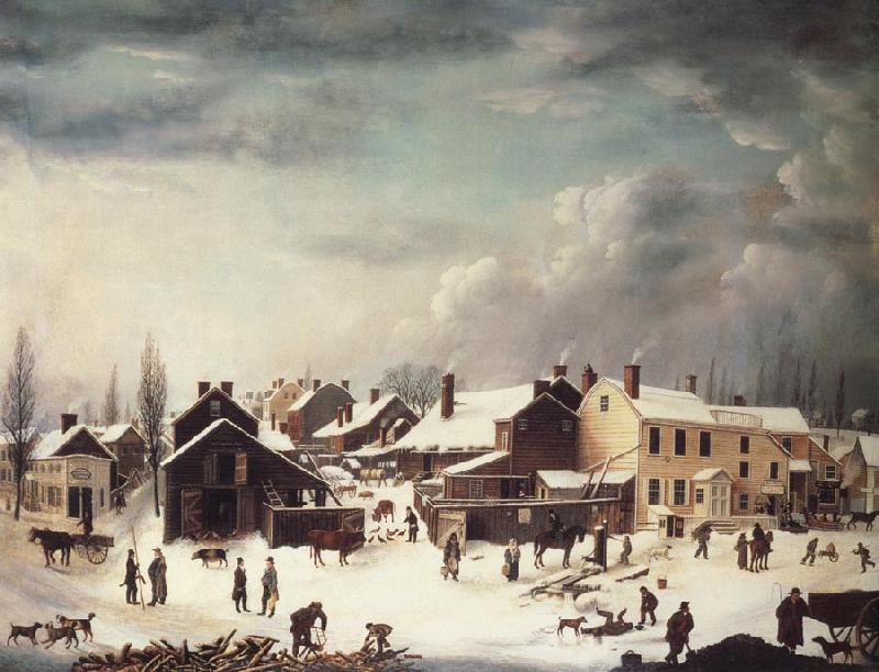 Francis Guy Winter Scene in Brooklyn Sweden oil painting art